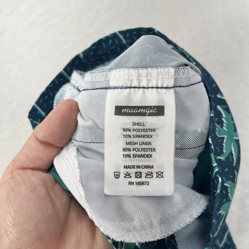 Maamgic Tropical Swim Trunks Toddler Boy 4T Palm Tree Coastal Beach Summer NEW